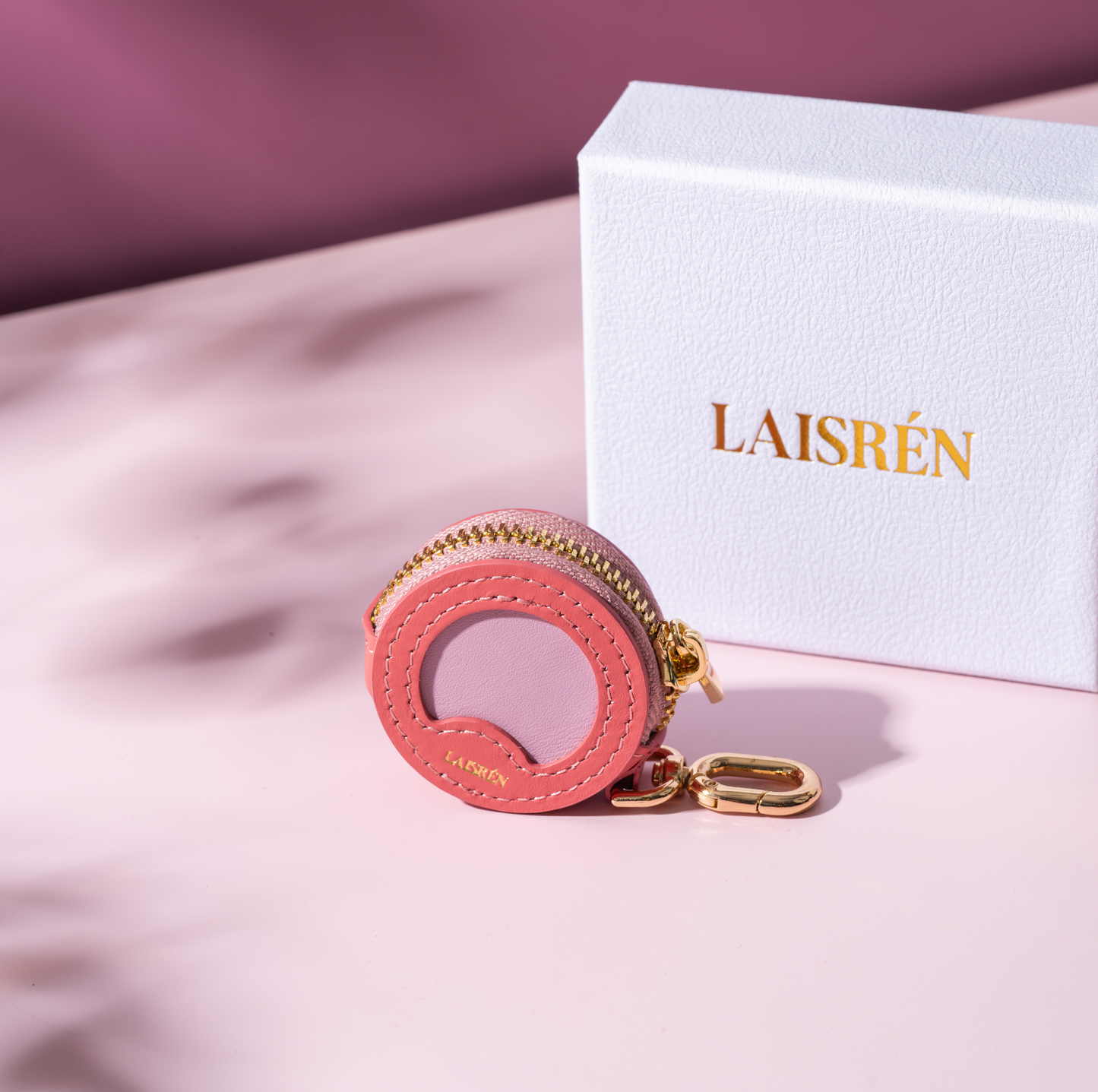 Coral Pink Macaron Charm